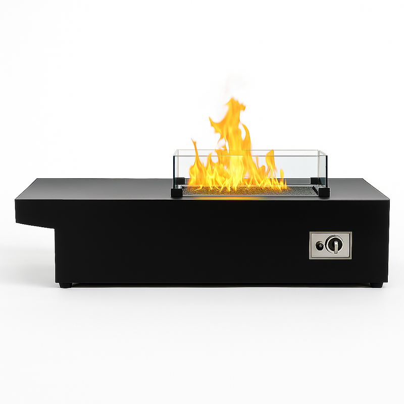 NoirTable Linear Gas Fire Pit
