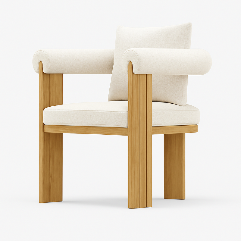 LumaVerde Solaris 9-Piece Teak Cushion Dining Set